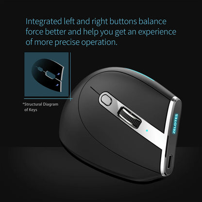 🔥 Purilite Select RGB Wireless Vertical Mouse - PuriLite