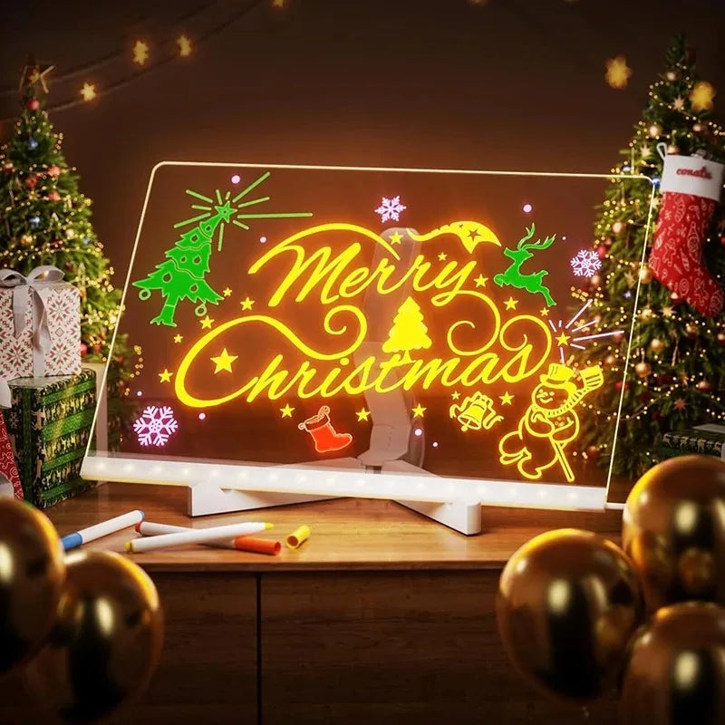Purilite Select – Creative LED Note Board Night Light USB Rewritable Message Board with Warm Soft Light - PuriLite