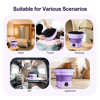 Purilite 6.5L Small Folding Washing Machine Portable Washing Machine - PuriLite