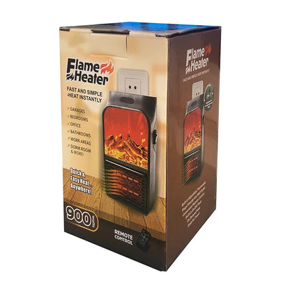 Flame Fireplace Heater Room Portable Electric Heater Plug in Wall Stove Mini Household Radiator Remote Warmer Machine For Winter - PuriLite