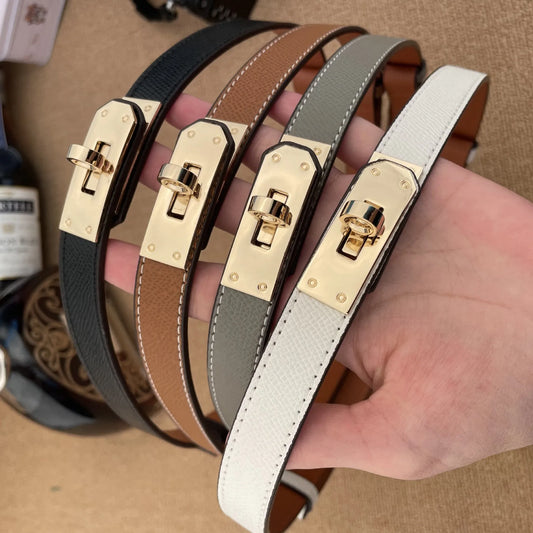 Purilite Select Adjustable Slim Leather Belt for Women - PuriLite