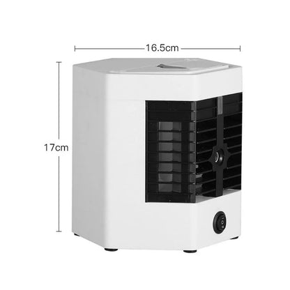 Purilite Select™ USB Mini Air Conditioner Cooler Fan – 2-Gear Cooling, Humidifier &amp; Atomizer - PuriLite