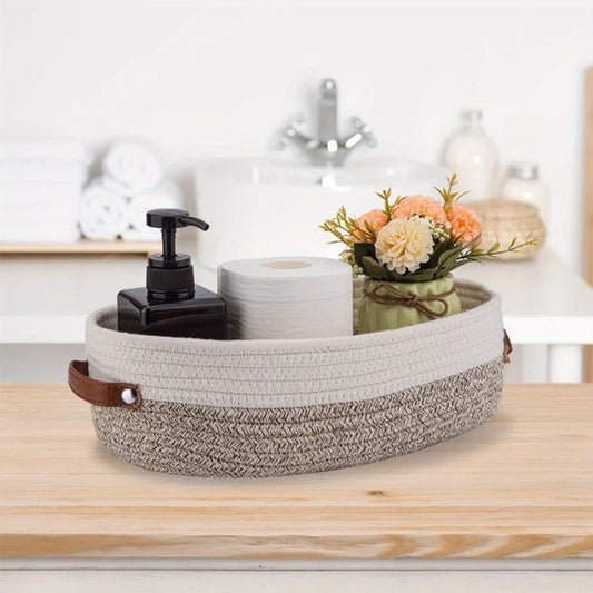 Purilite Select Oval Woven Bathroom Storage Basket - PuriLite