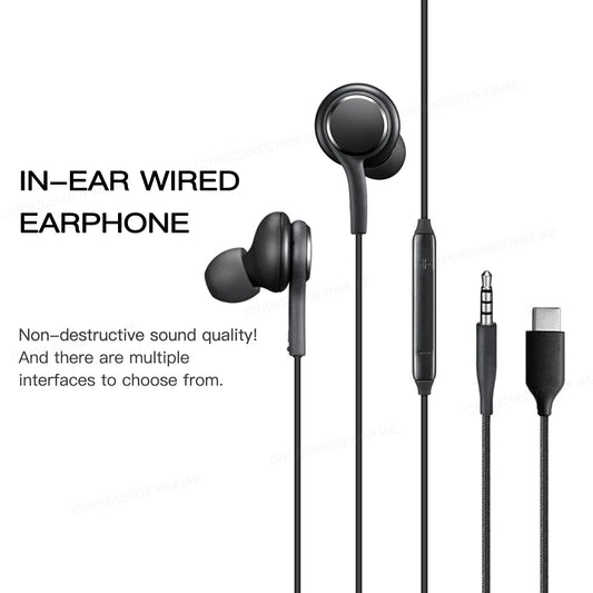 Purilite Select Type-C &amp; 3.5mm Wired In-Ear Earphones - PuriLite