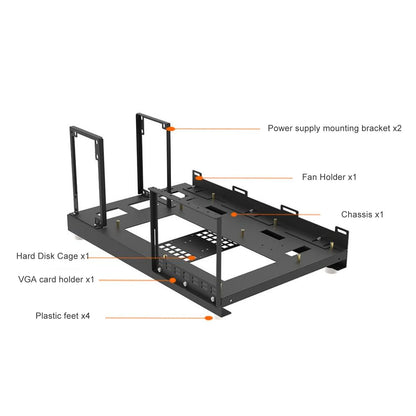 Purilite Select DIY Open Computer Case Bracket (ATX/M-ATX/ITX Compatible) - PuriLite