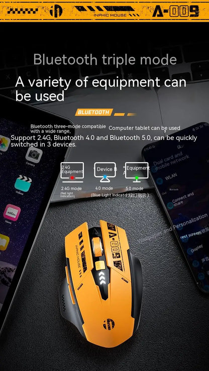 Purilite Select A9 Mecha Style Bluetooth + 2.4G Wireless Mouse - PuriLite