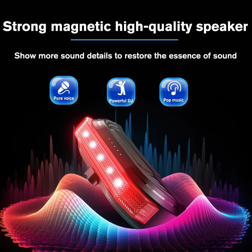 Purilite Select Bluetooth 5.4 Motorcycle Helmet Headset with Tail Light - PuriLite