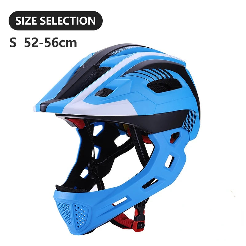 🛡️ Kids Full-Face Detachable Safety Helmet with Rear Light - PuriLite