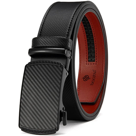 Purilite Select Men’s Genuine Leather Belt with Automatic Metal Buckle - PuriLite