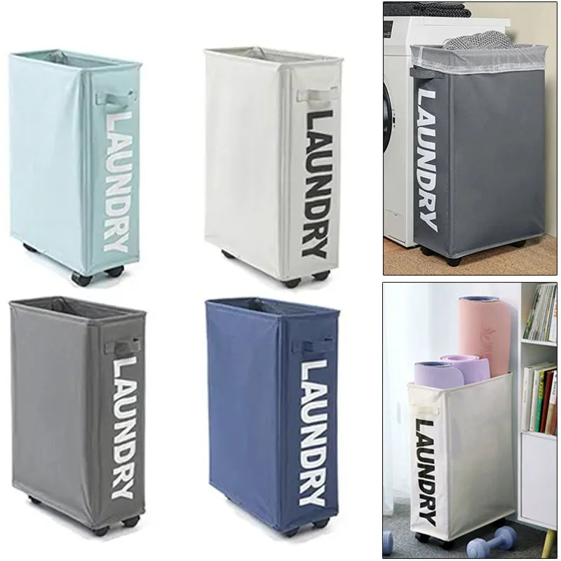 Purilite Select Foldable Laundry & Yoga Storage Basket with Wheels - PuriLite