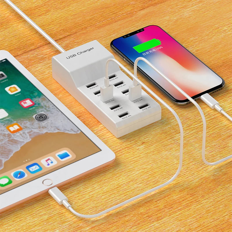 Purilite Select 10-Port USB Charging Station - PuriLite