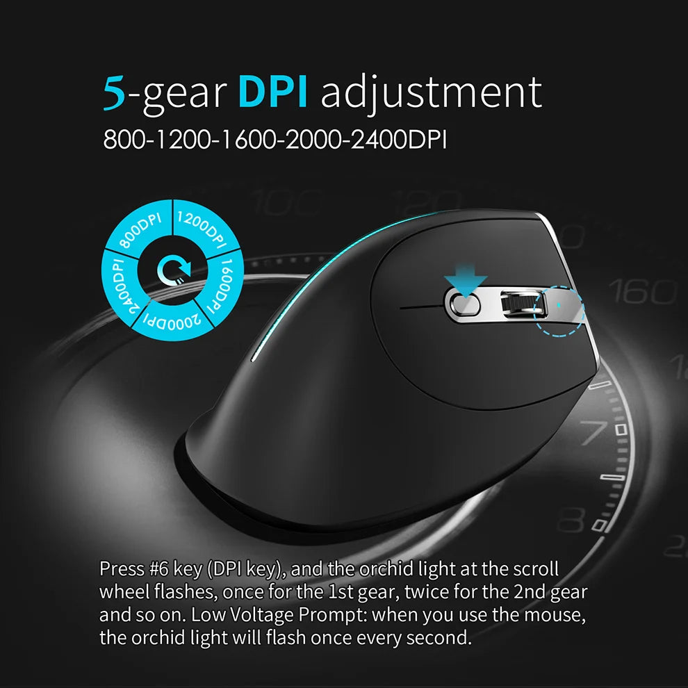 🔥 Purilite Select RGB Wireless Vertical Mouse - PuriLite