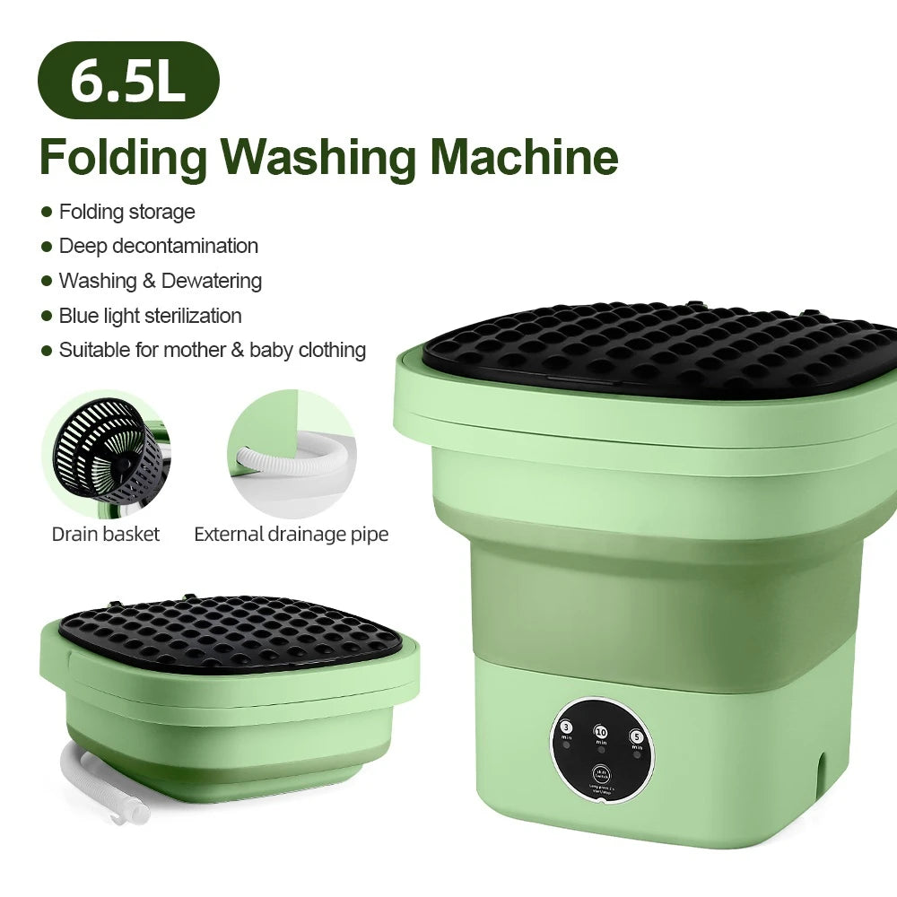 Purilite 6.5L Small Folding Washing Machine Portable Washing Machine - PuriLite