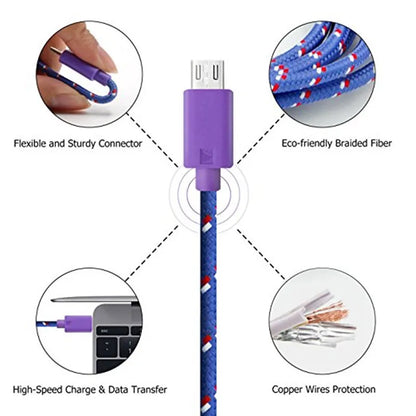 Purilite Select – Nylon Braided Micro USB Cable - PuriLite