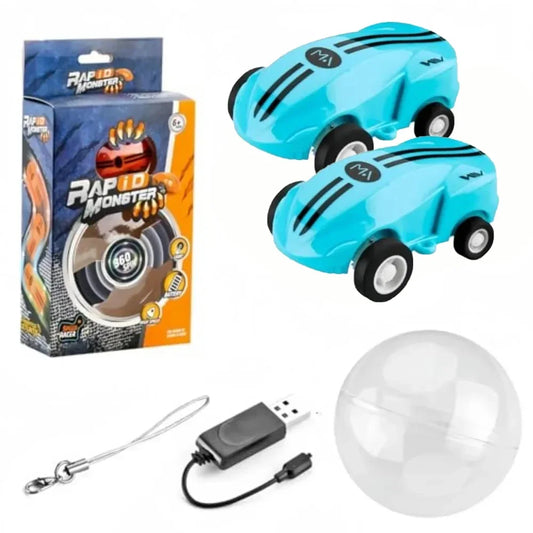 Purilite Select Small Pocket 360° Rotation Stunt Racing Car Mini High-Speed Kids Toy with Lights - PuriLite