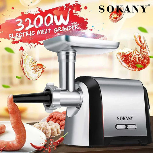 Purilite Select 3200W Electric Meat Grinder & Sausage Maker Attachment Set - PuriLite