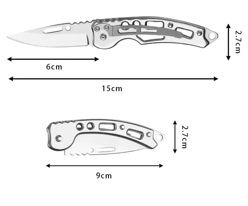 Purilite Select Stainless Steel Keychain Folding Knife - PuriLite
