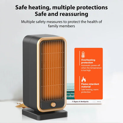 500W Portable Electric Heater PTC Hot Warm Air Blower Quick Heating For Home Room Heating Stoves Constant Temperature Fan Heater - PuriLite