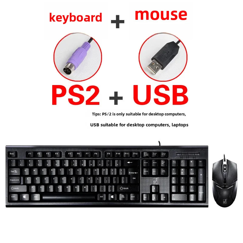 Purilite Select Wired Gaming Mouse & Keyboard Combo Q9 - PuriLite