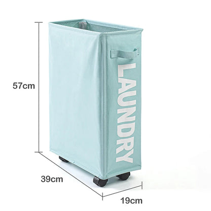 Purilite Select Foldable Laundry & Yoga Storage Basket with Wheels - PuriLite