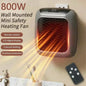 800W Mini Heater for Home Small Bathroom Heating Fans Wall Mounted PTC Ceramic Electric Heater with Remote Control Household - PuriLite