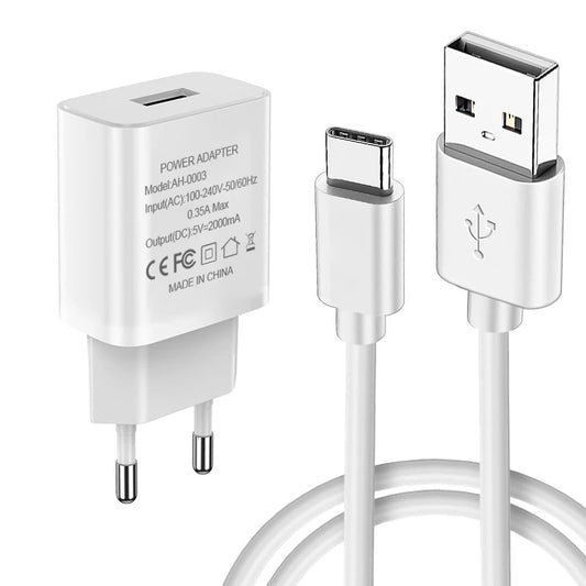 Purilite Select Fast Charger EU Plug with USB Cable - PuriLite