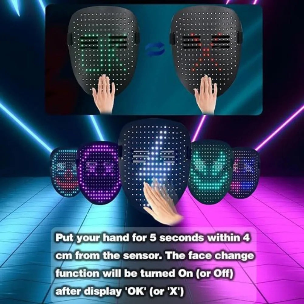 Purilite Select Color Changing LED Halloween Mask - PuriLite