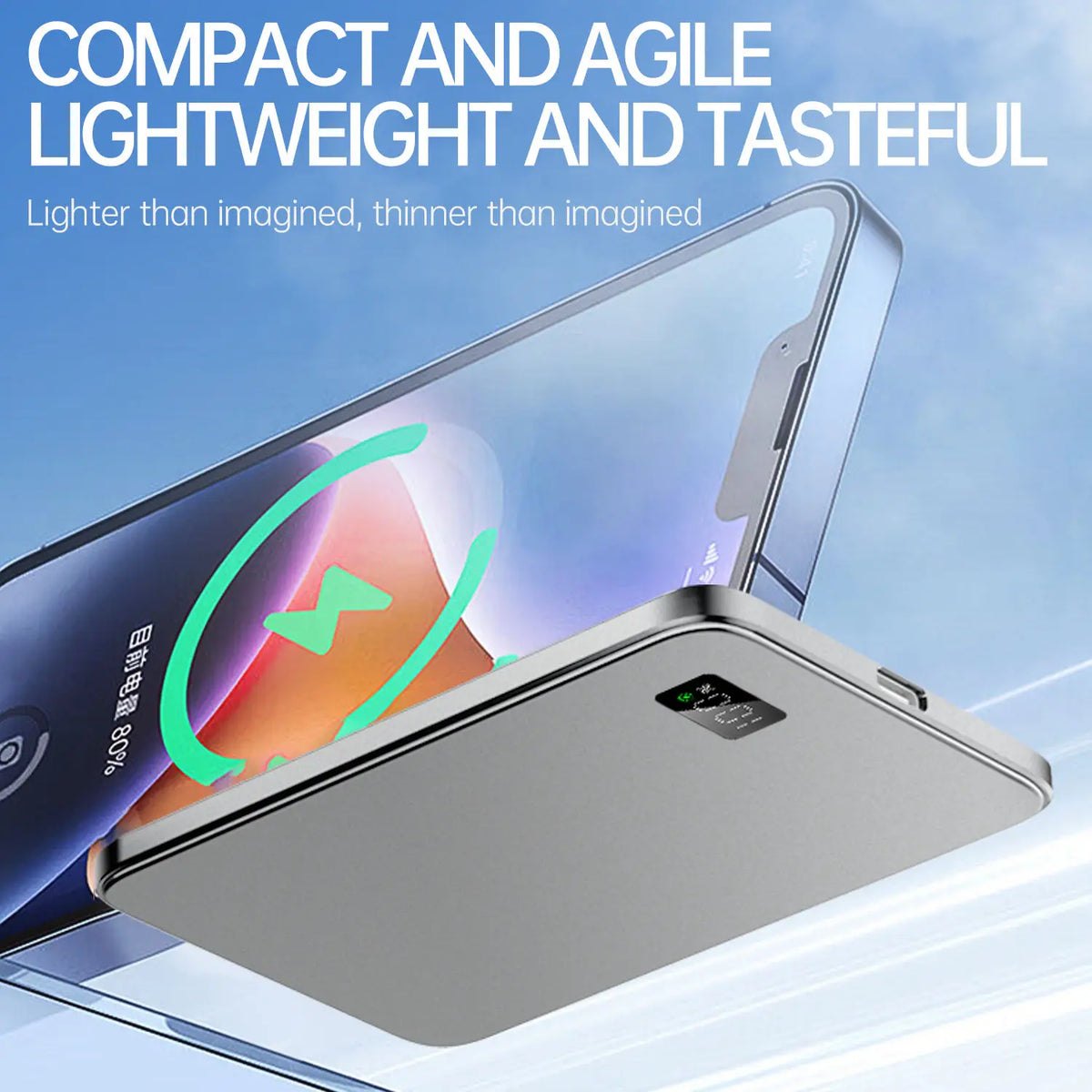 Purilite Select Ultra Thin Magnetic Wireless Power Bank - PuriLite