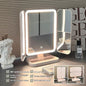Purilite Select Dual Door 3-Fold Makeup Mirror – Touch Control Vanity Mirror with LED Lights – 360° Rotatable LED Makeup Mirror with 3 Light Modes - PuriLite