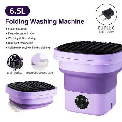Purilite 6.5L Small Folding Washing Machine Portable Washing Machine - PuriLite