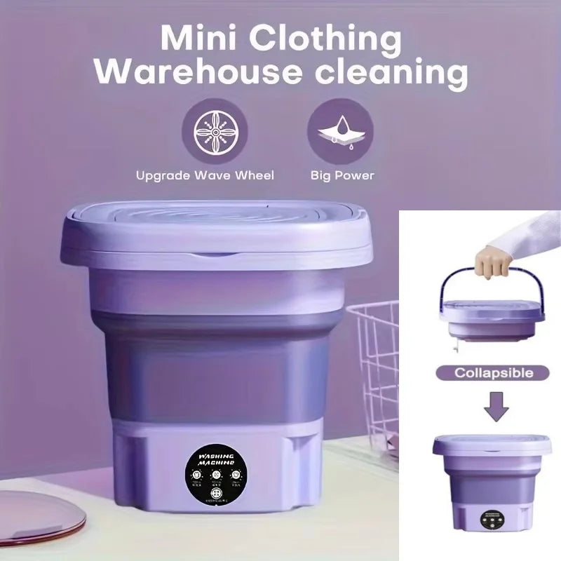 Purilite Select 8L Portable Foldable Mini Washing Machine with Spin Dryer - PuriLite