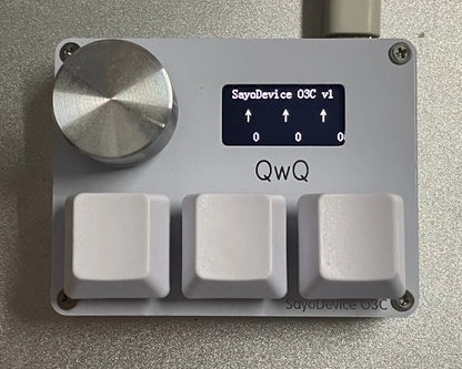 Purilite Select O3C Magnetic Switch Mini Keyboard with Display, Knob, and Macro Support - PuriLite