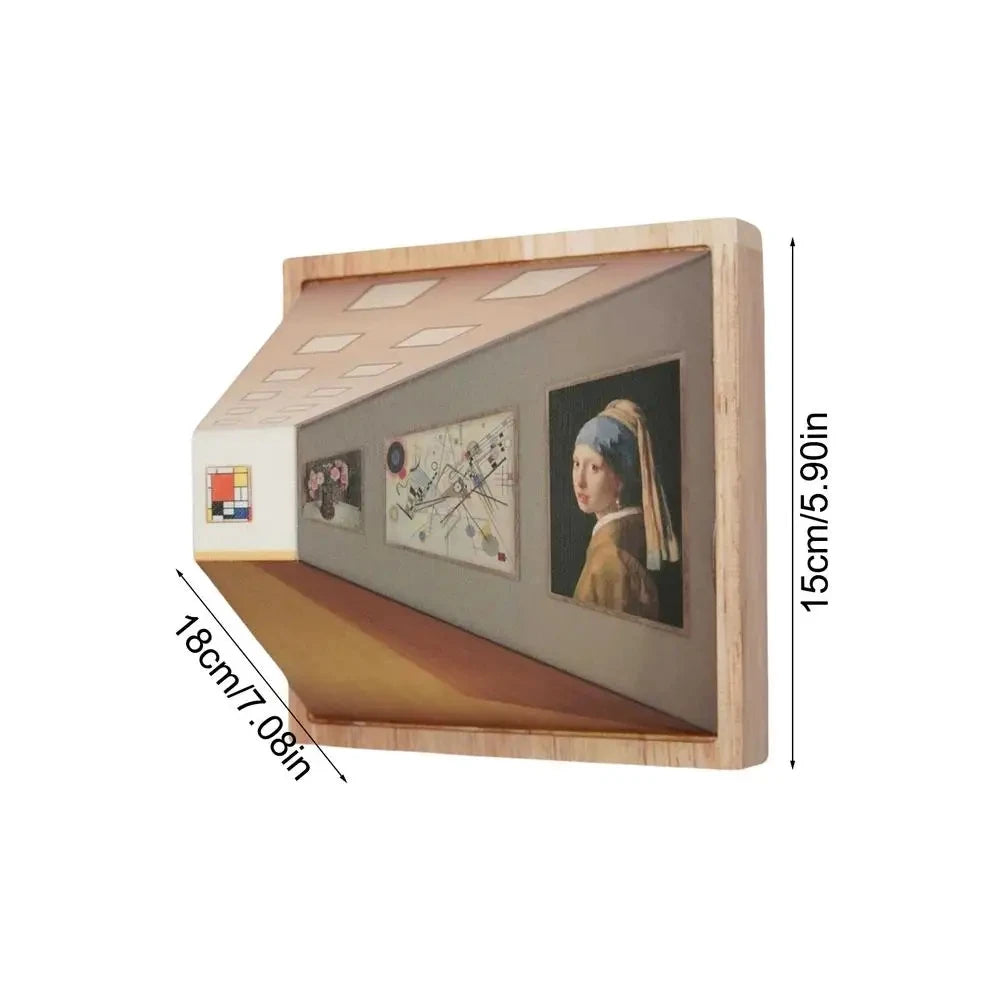 Purilite Select 3D Visual Naked Eye Night Light Wall Lamp 3 Colors Wall-Mounted Painting Light - PuriLite