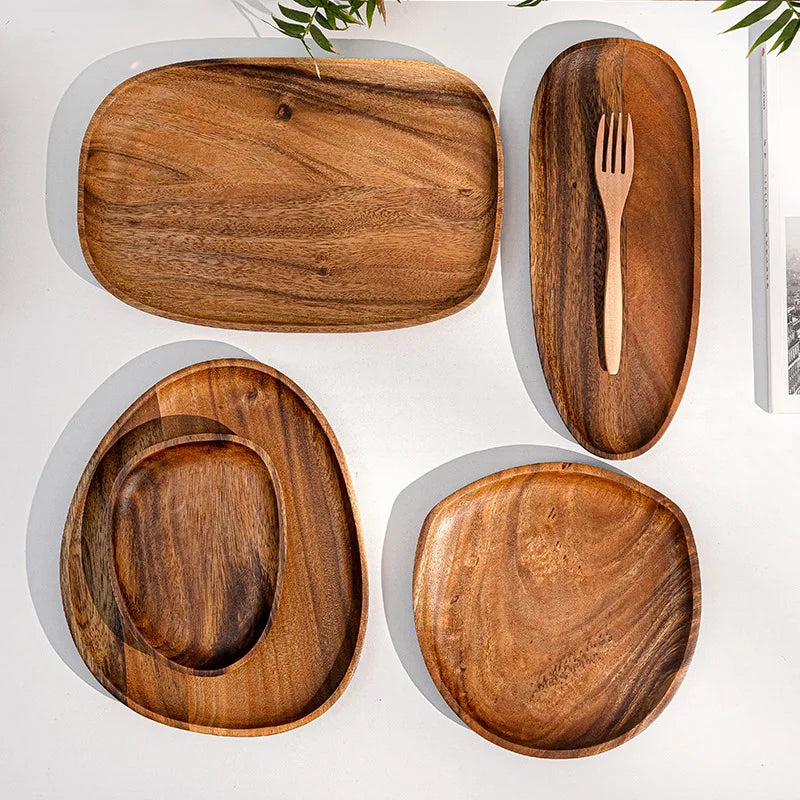 Purilite Select Solid Wood Irregular Oval Serving Tray - PuriLite