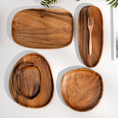 Purilite Select Solid Wood Irregular Oval Serving Tray - PuriLite