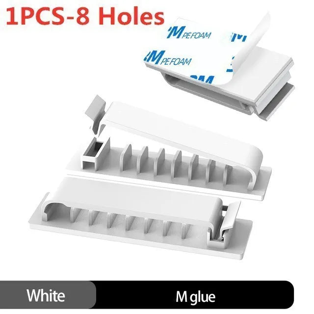 Purilite Select – 10-Hole Adhesive Cable Organizer - PuriLite