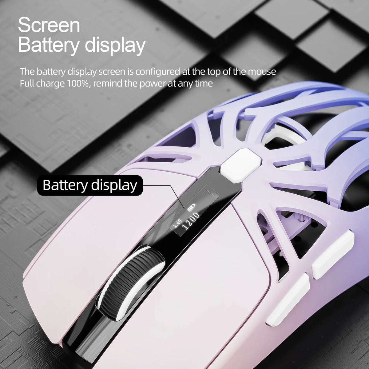 Purilite Select RS8 Tri-Mode Wireless Gaming Mouse - PuriLite