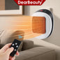 600W Portable Electric Heater EU Small Bathroom Fast Heating Fans Bedroom Heater Home Use Warming Device with Remote Control - PuriLite