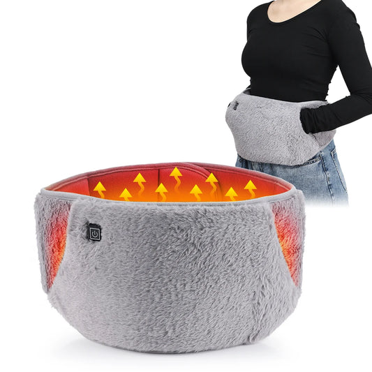 Calentador de manos con cinturón calefactor eléctrico USB, calentador de invierno, terapia de compresión caliente, cintura Abdominal, Lumbar, Menstrual, almohadilla calentadora de útero - PuriLite