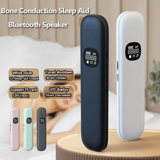 Purilite Select Bone Conduction Pillow Speaker – Under-Pillow White Noise Machine – Ultra-Slim Soundbar with LED Display, TF MP3 Player & Timer for Deep Sleeping - PuriLite