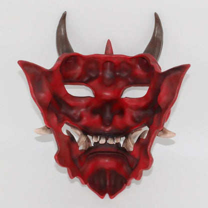 Purilite Select Red Grimace Mask Pendant  Resin Full-Face Roleplay & Costume Prop - PuriLite