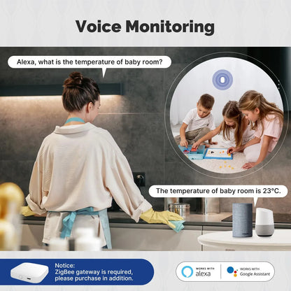 Purilite Select – Tuya Zigbee Smart Temperature &amp; Humidity Sensor - PuriLite