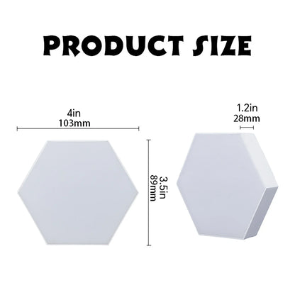Purilite Select Hexagon LED Wall Lights – 6-Pack White Touch Light – Dimmable Modular Night Lamps – Hexagonal Wall Lights - PuriLite
