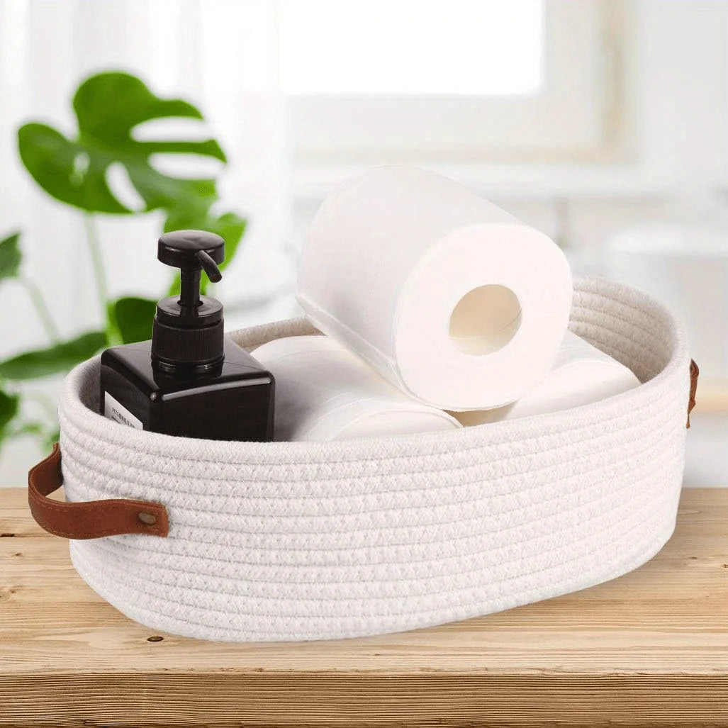 Purilite Select Oval Woven Bathroom Storage Basket - PuriLite
