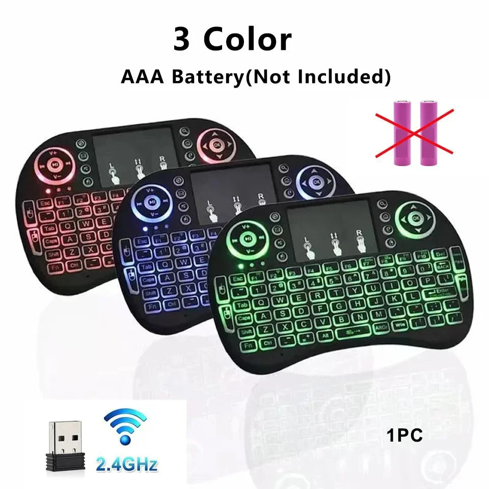 Purilite Select – I8 Mini Wireless Backlit Keyboard with Touchpad Mouse - PuriLite