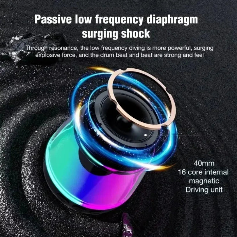 Purilite Select 2024 Mini Pocket Bluetooth Speaker Magnetic RGB Ambient Light TWS Stereo MP3 Player - PuriLite