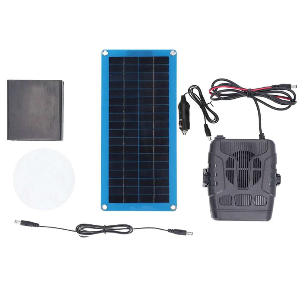 Purilite Select 30W DC 12V Solar-Powered Windshield Defogger & Car Heater – Portable Winter Defroster with Battery Storage Option - PuriLite