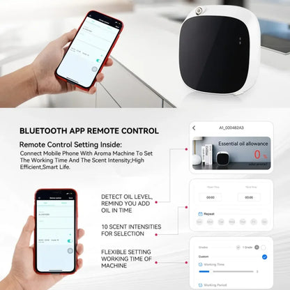 Purilite Select Smart 100 mL Fragrance Oil Diffuser – Battery‑Operated with App Control for Home, Office & Restroom - PuriLite