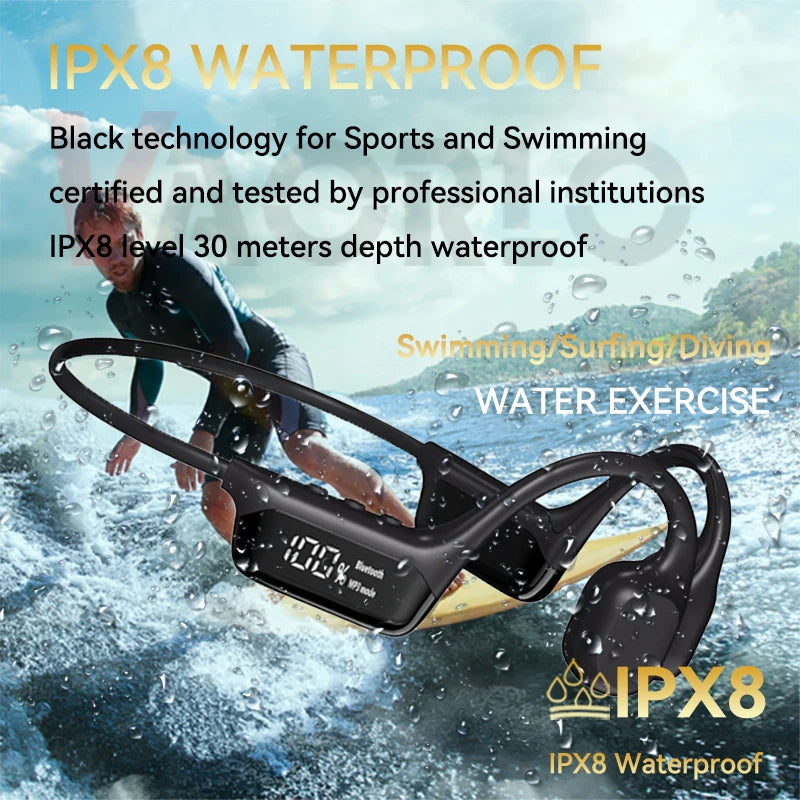 Purilite Select S10 Bluetooth 5.4 Bone Conduction Headphones IPX8 Waterproof MP3 32GB - PuriLite