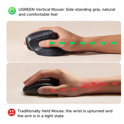 🖱️ Purilite Select – Vertical Wireless Ergonomic Mouse 2.4G - PuriLite